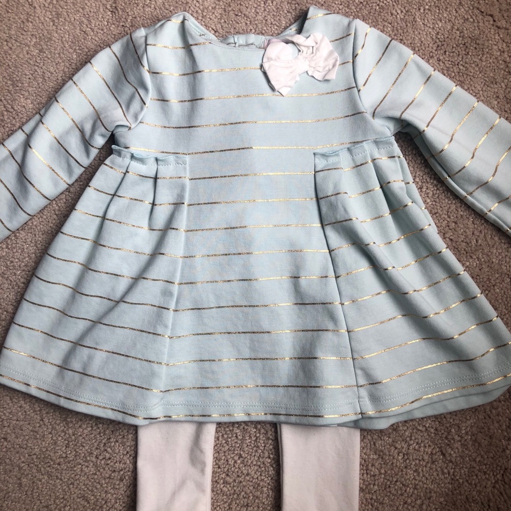 aqua Catherine Malandrino set 9-12 months